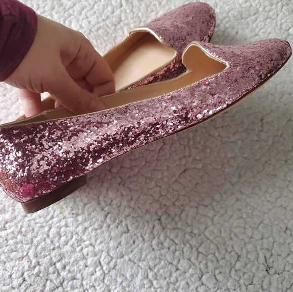 kate spade Shoes - Kate Spade | Pink Glitter Loafers | Size 7.5 | EUC